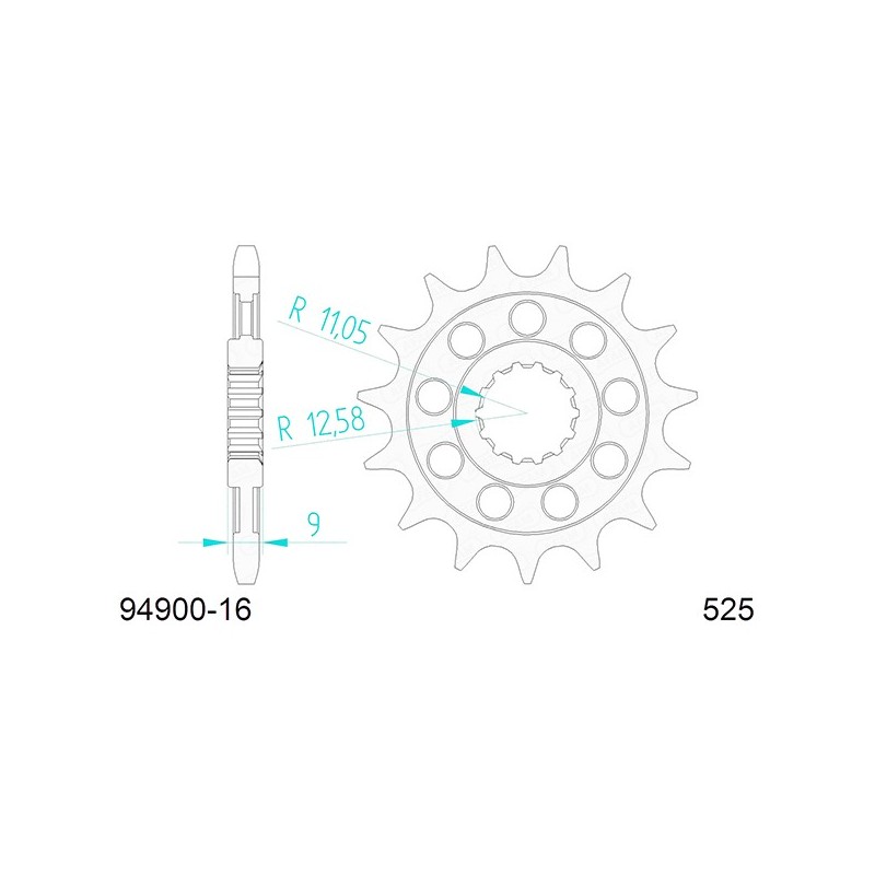 94900:16 PIGNONE AFAM S AC P525-D16 Benelli TNT 2004+ AFAM