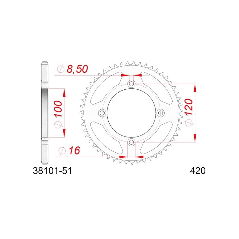543810151A Betamotor S E2 2007+ AFAM