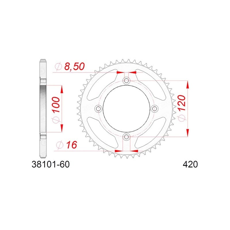 543810160A Betamotor RR Enduro Sport 2018+ AFAM