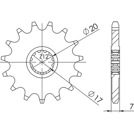 549411911 Betamotor S E2 Ruote Raggi 2007+ SGR - SPROCKETS