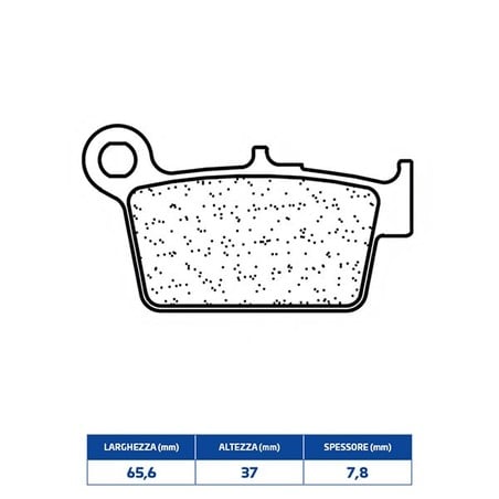 1244X59 REAR BRAKE PAD 1244X59 Betamotor S E2 Ruote Raggi 2009+ CL BRAKES