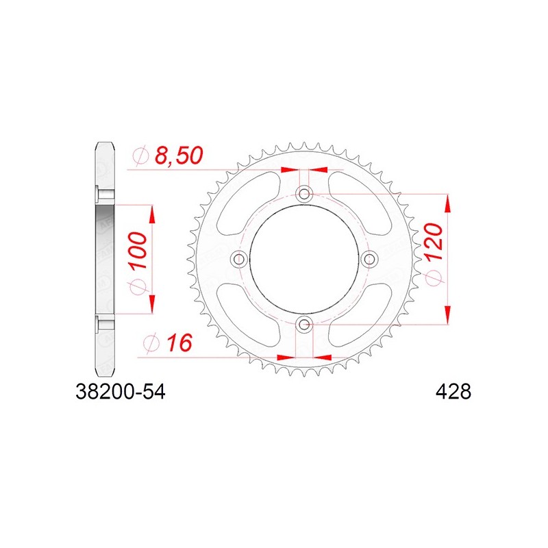 38200:54 CORONA AFAM S AC P428-D54 Betamotor RE 2008+ AFAM