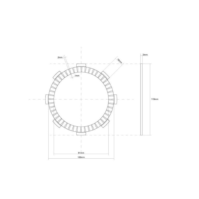 741139 KUPPLUNGS-EINSCHEIBENDICHTUNG Betamotor RE 2014+ FCC