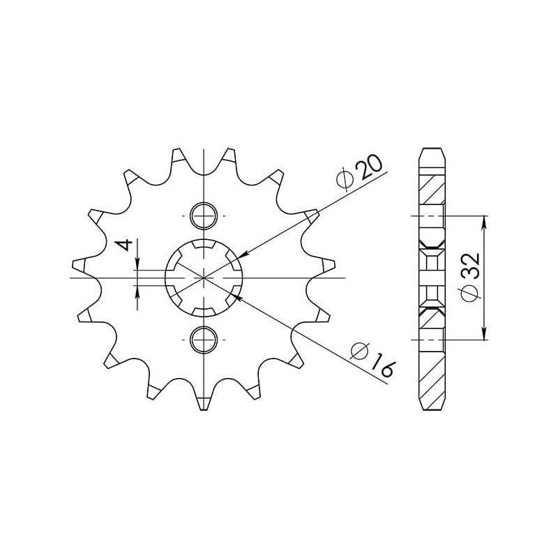 542121114 Betamotor RR R 4T LC 2019+ SGR - SPROCKETS