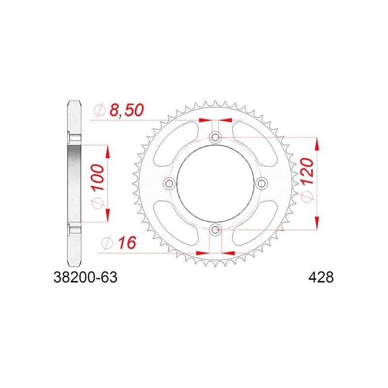 38200:63 CORONA AFAM S AC P428-D63 Betamotor RR R 4T LC 2021+ AFAM