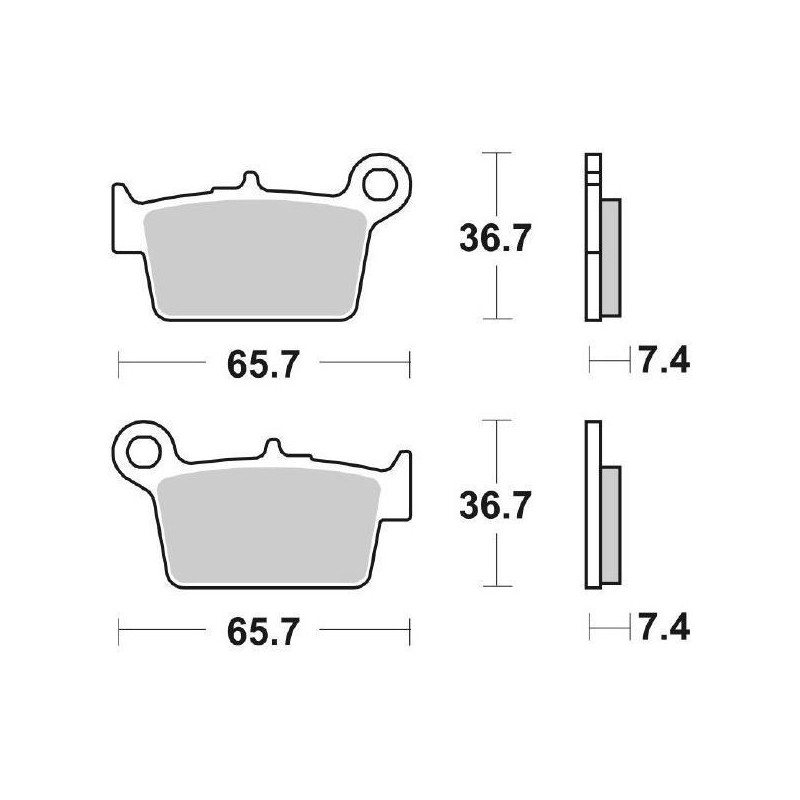 861HF REAR BRAKE PAD 861HF Betamotor RR Racing 2T 2018+ SBS