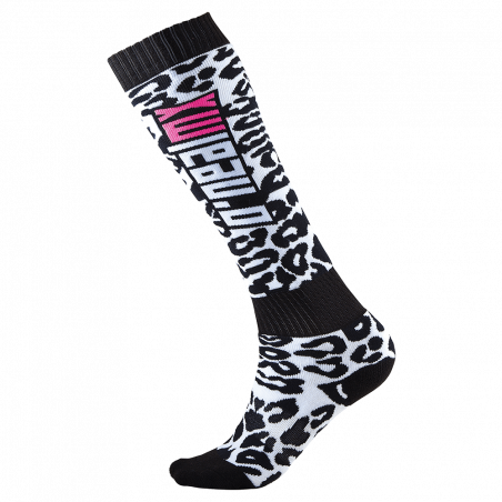 Chaussettes PRO MX WILD noir / blanc / rose