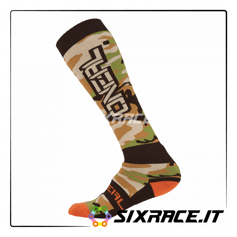 Chaussettes PRO MX WOODS CAMO Noir / Vert