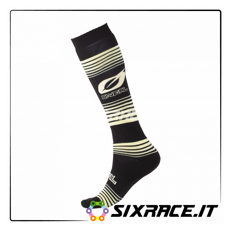 Chaussettes PRO MX STRIPES noir / jaune