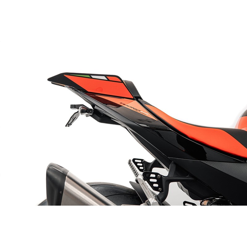 PRN018705-01 Support de plaque d'immatriculation Aprilia Tuono V4 Factory 2025+ Evotech-performance