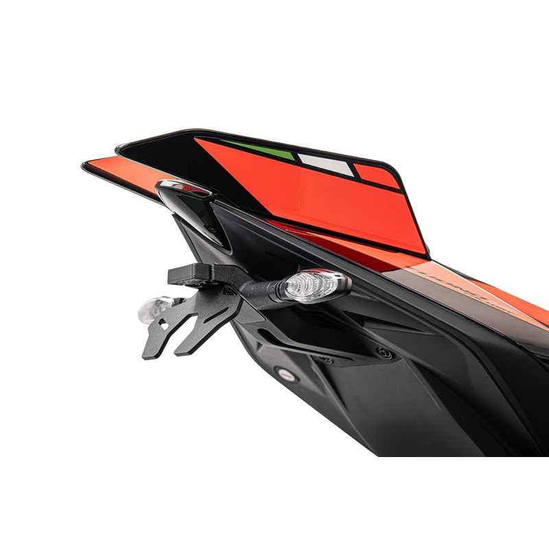 PRN018705-01 Support de plaque d'immatriculation Aprilia Tuono V4 Factory 2025+ Evotech-performance