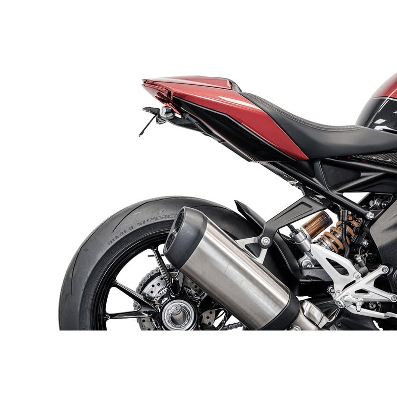 PRN015492-04 Support de plaque d'immatriculation Triumph Speed Triple RX 2025+ Evotech-performance