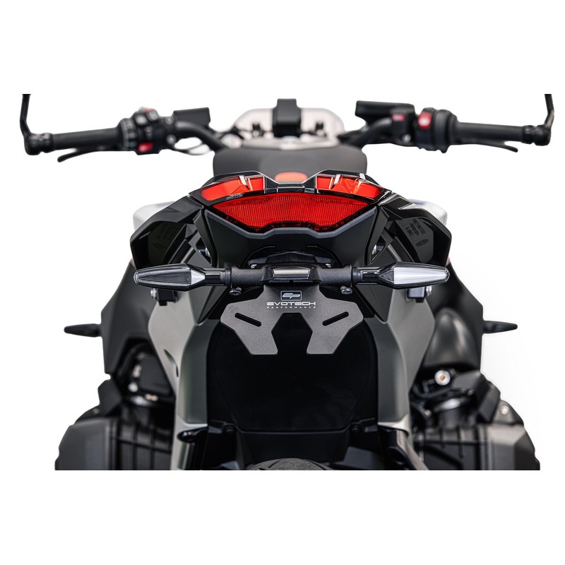 PRN019990-05 Support de plaque d'immatriculation Bmw R 1300 RS Triple Black 2025+ Evotech-performanc