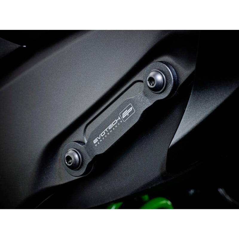 PRN008749-14 Zaślepki podnóżków Kit Kawasaki Ninja ZX 10 RR 2026+ Evotech-performance
