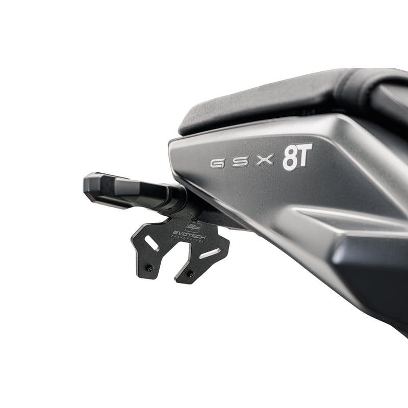 PRN019729-019734-01 Support de plaque d'immatriculation Suzuki GSX 8 T 2025+ Evotech-performance