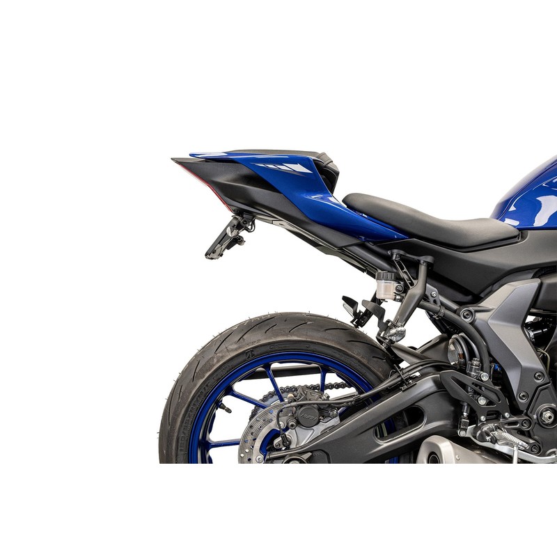 PRN016585-017571-018317-019855-01 Support de plaque d'immatriculation Yamaha YZF R7 2022+ Evotech-pe
