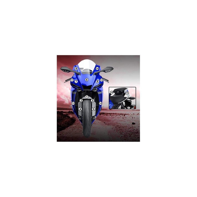 EAZI-GUARD PELLICOLA PROTETTIVA PER YAMAHA YZF-R1 M 2020-CURRENT EZ-GUARDYAM010M - 1