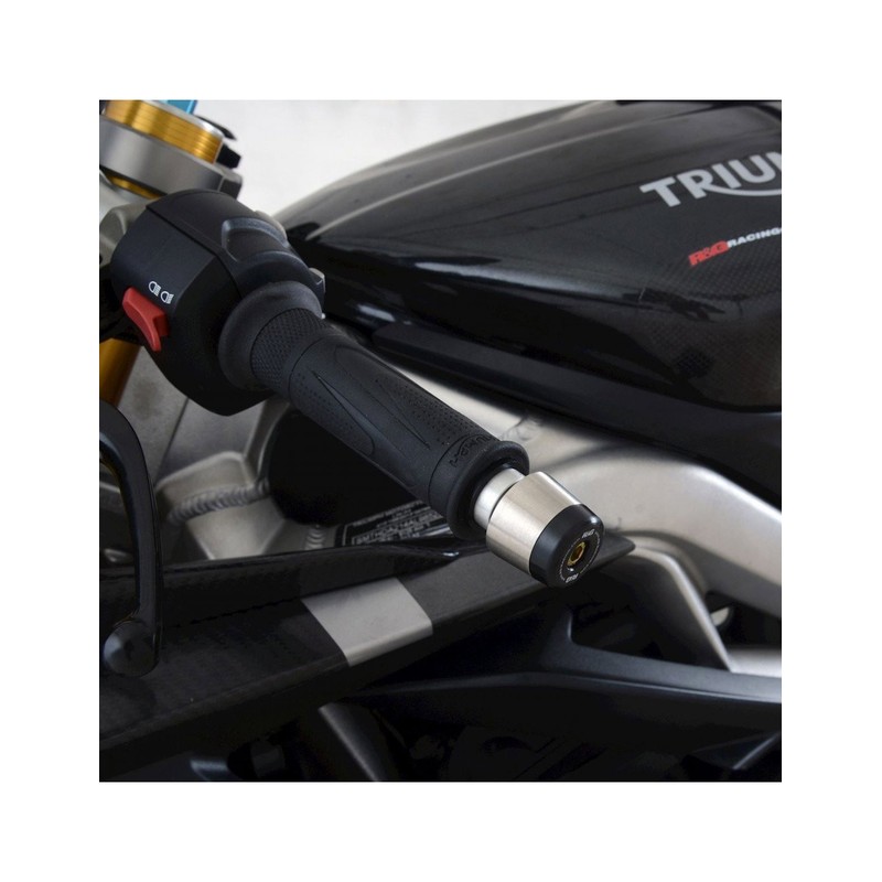 BE0144BK R&G Stabilizzatori / tamponi manubrio, Triumph Daytona Moto2 765