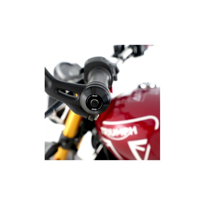 BE0218BK R&G Stabilizzatori / tamponi manubrio, Triumph Speed 400 '24- (compatibile con spechi bar-e