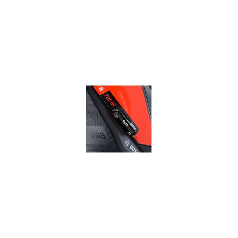 BLP0038BK/LHS R&G Placchette copri fori poggiapiedi posteriori (lato SX), Aprilia V4 Tuono 1100 '11-