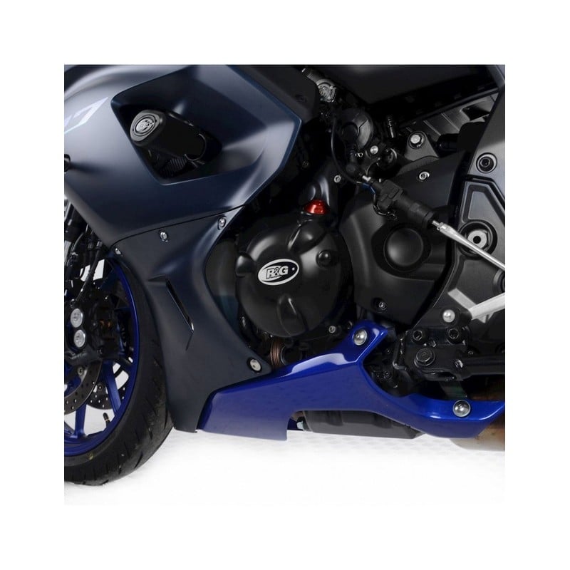 BLP0038BK/LHS R&G Placchette copri fori poggiapiedi posteriori (lato SX), Aprilia V4 Tuono 1100 '11-