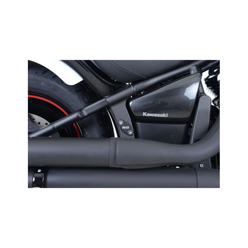 BLP0062BK R&G Placchette copri fori poggiapiedi posteriori (paio), Kawasaki Vulcan VN 900 Custom 200