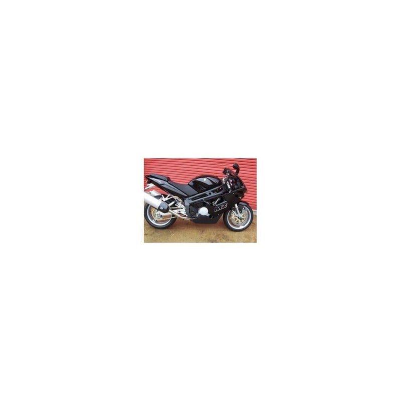 BLP0105BK-RED R&G Placchette copri fori poggiapiedi posteriori (lato SX, nero, con logo rosso), Kawa