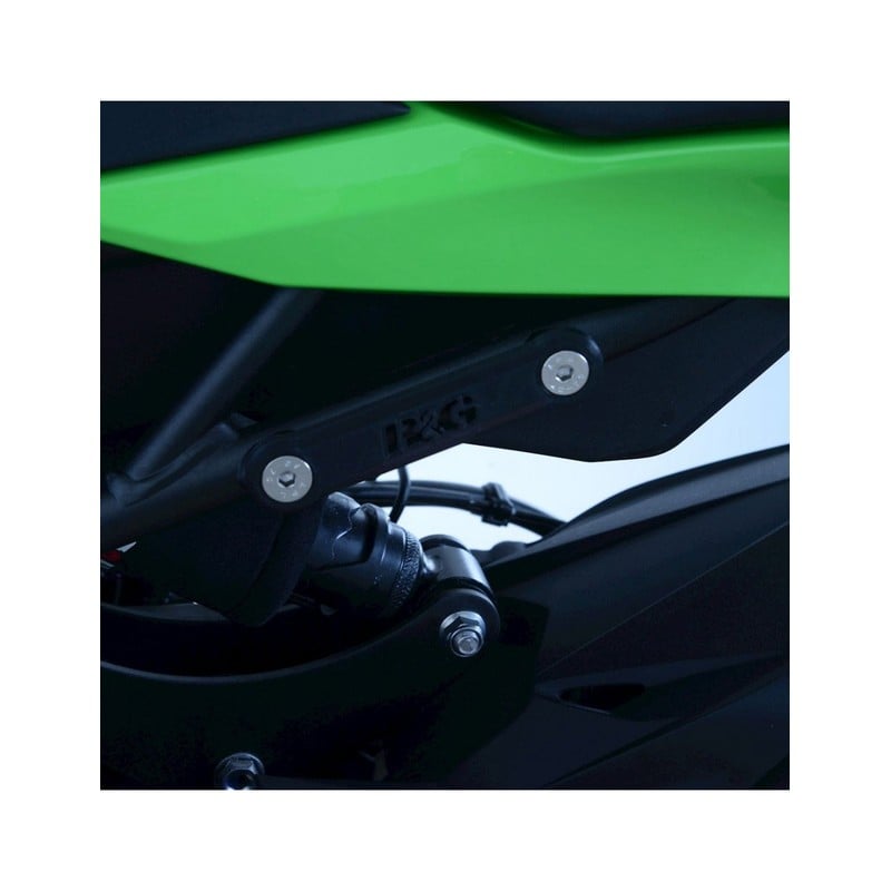 BLP0112BK R&G Placchette copri fori poggiapiedi posteriori (paio, nero), KawasakiKawasaki ZX 25 R 20