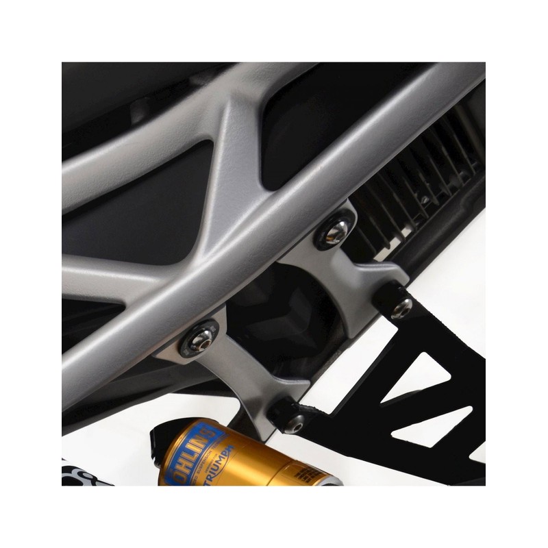 BLP0117BK R&G Placchette copri fori poggiapiedi posteriori (SET, lato SX), Triumph Speed Triple 1200