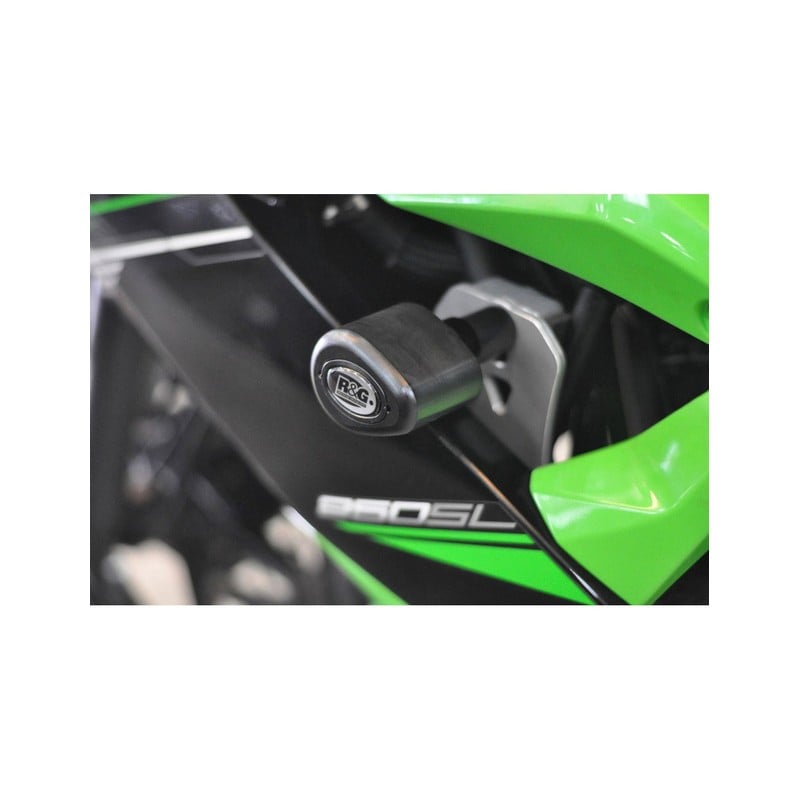 CP0381BL R&G Tamponi / protezioni telaio tipo Aero no-cut sliders telaio - Kawasaki Ninja 125 / Ninj