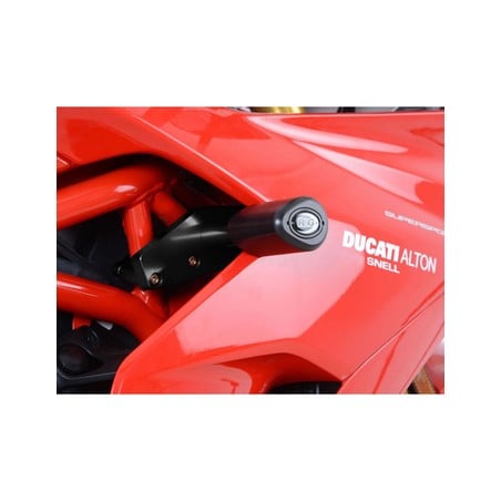 CP0428WH R&G Tamponi / protezioni telaio tipo Aero (no cut) - Ducati Supersport S '17-'20 - bianco