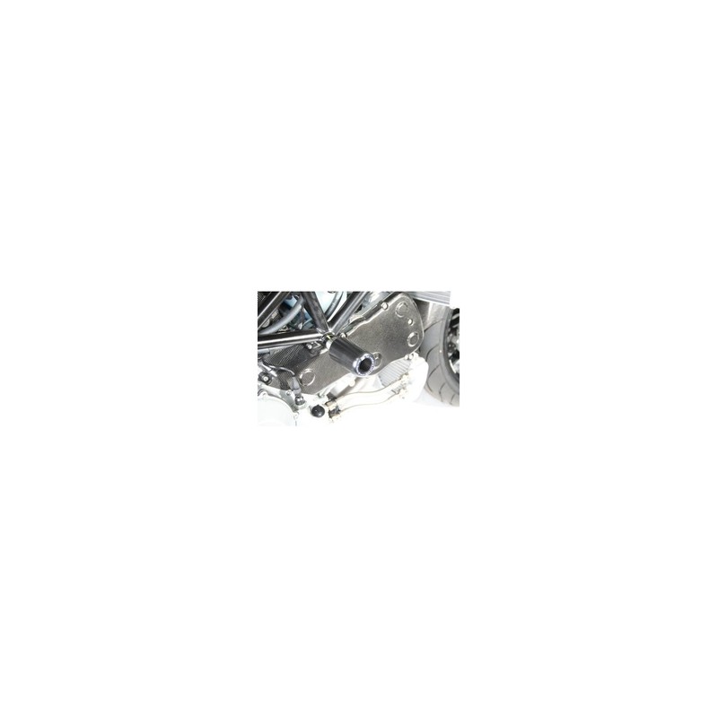 CP0597BL R&G Tamponi / protezioni telaio tipo Aero Ducati Scrambler 1100 Pro '20- (Non-Drill)Ducati