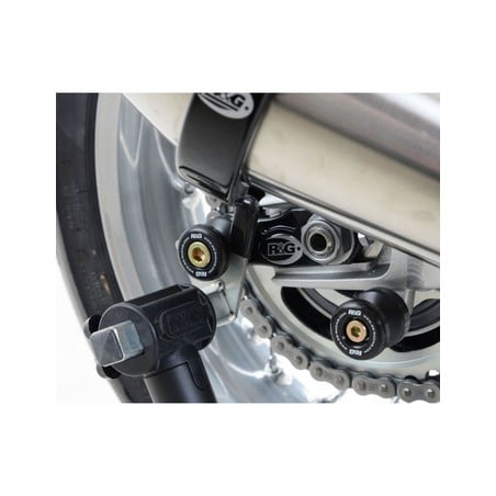 CR0055BK R&G nottolini cavalletto posteriore tipo Offset per Triumph Thruxton 1200 / 1200R / Street