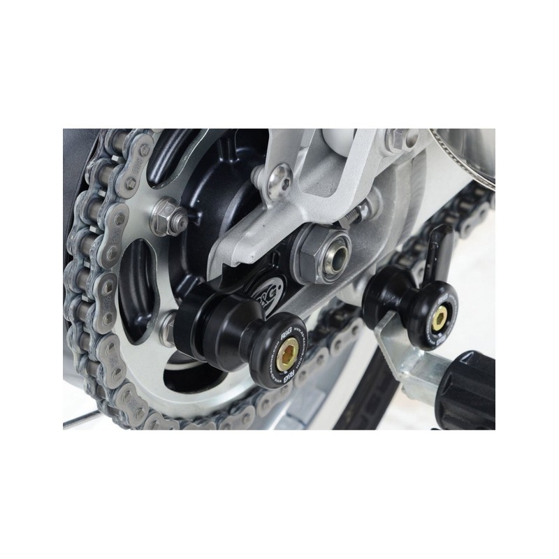 CR0055BK R&G nottolini cavalletto posteriore tipo Offset per Triumph Thruxton 1200 / 1200R / Street