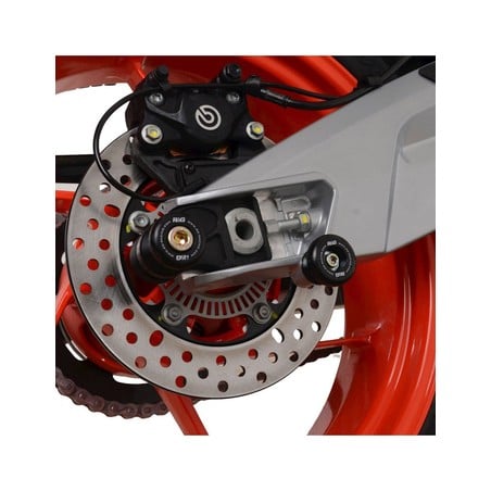 CR0085BK R&G nottolini cavalletto posteriore tipo Offset, Aprilia RS660 '21- / 660 Tuono '21
