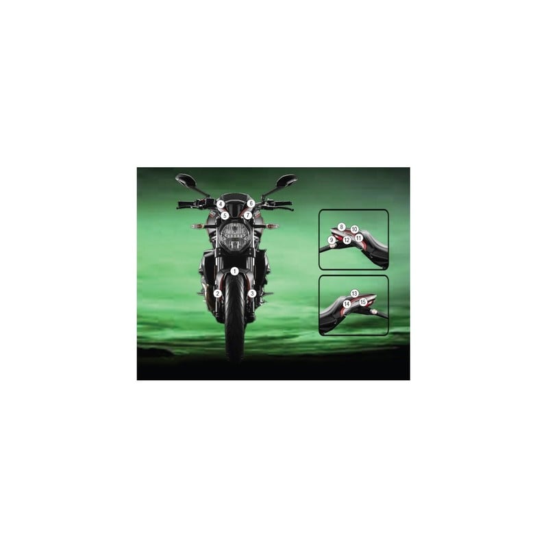 DSP-DUC-008CL R&G kit schermo protezione strumentazione, Ducati Desert X '22-Ducati Desert X 2022