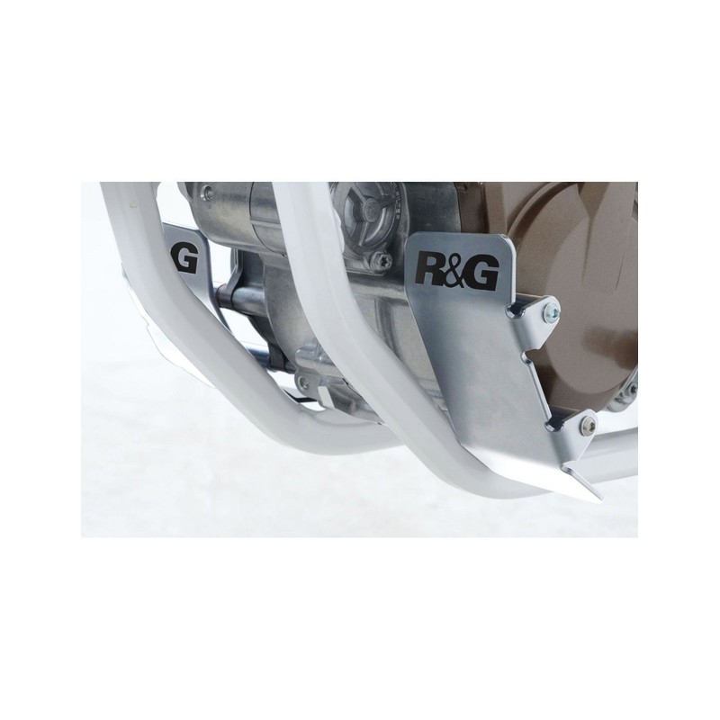 ECG0005SI R&G HUSQVARNA FS 450 '15- (coppia) protezione motore - colore alluminio
