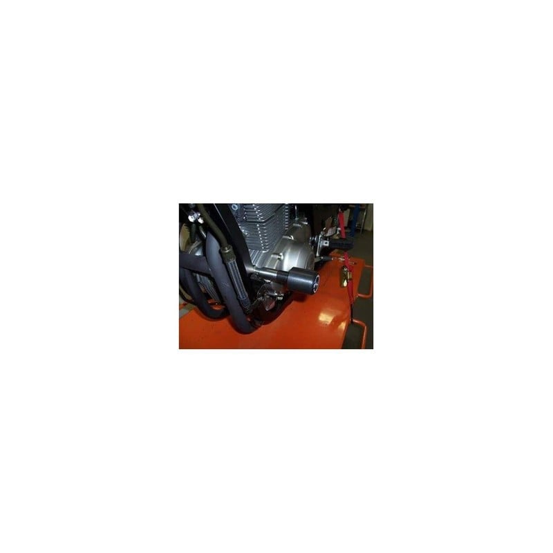 EH0099BK-RED R&G Staffa supporto scarico, nera con logo rosso, DX, Kawasaki Z H2 '20-Kawasaki Z H2 2