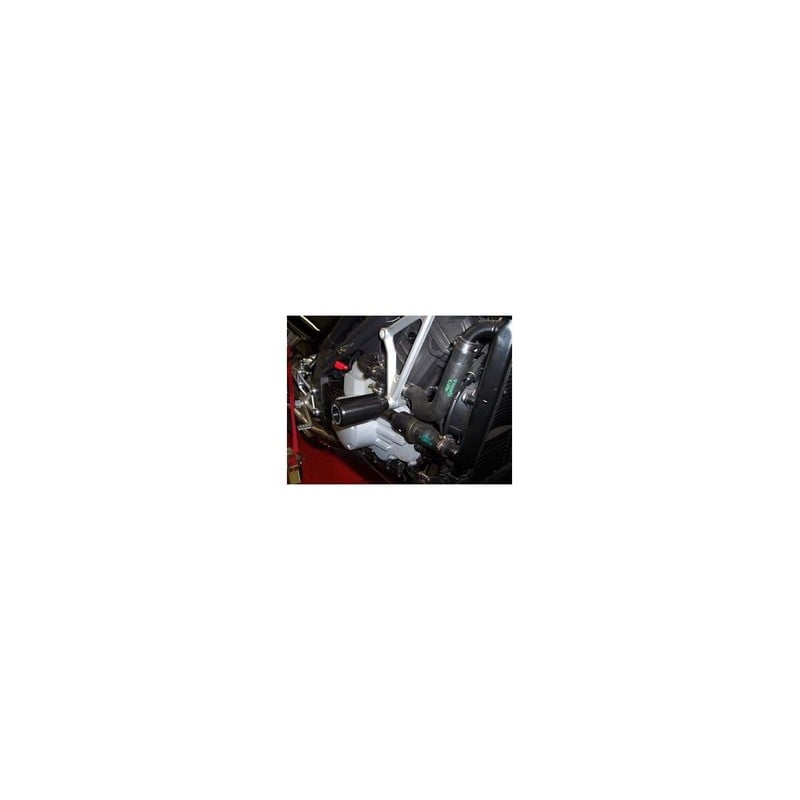 EH0099BK-RED R&G Staffa supporto scarico, nera con logo rosso, DX, Kawasaki Z H2 '20-Kawasaki Z H2 2