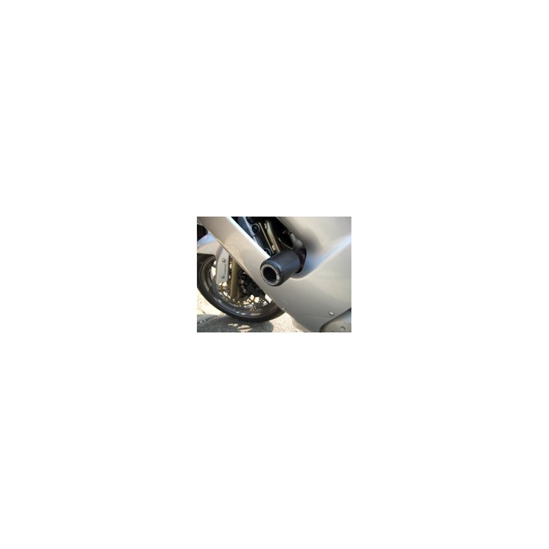 EH0099BK-RED R&G Staffa supporto scarico, nera con logo rosso, DX, Kawasaki Z H2 '20