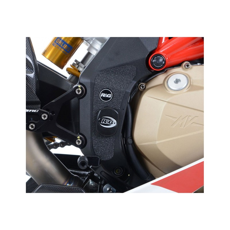 EZBG600BL R&G Kit 3pz.adesivi anti-scivolo paratacco MV Agusta F4 1000R '10- / F4RR / F4RC '15- - ne