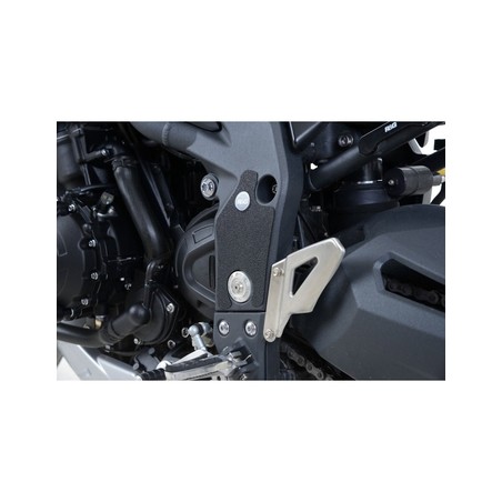 EZBG804BL R&G Kit 2pz.adesivi anti-scivolo paratacco Triumph Tiger 1050 Sport '16- (telaio) - nero