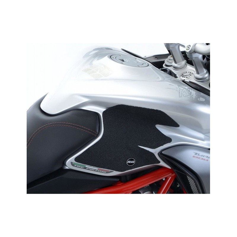 EZRG006BL R&G Kit 2pz.adesivi anti-scivolo serbatoio Aprilia RS660 '21-, 660 Tuono '21- - neroAprili