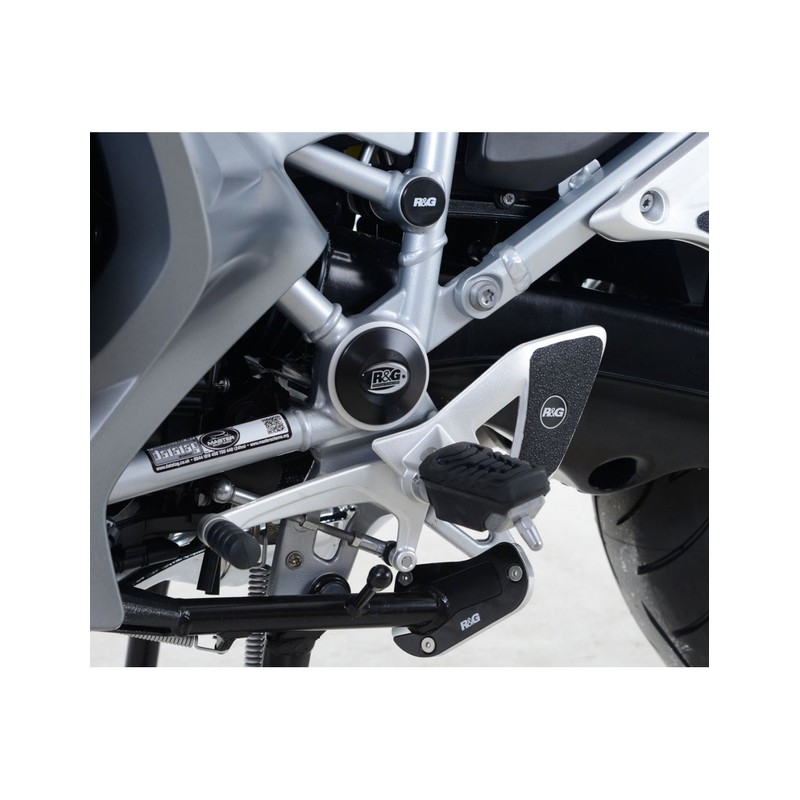 FI0123BK R&G Inserto protezione telaio, SET 2 pezzi, MVMV Agusta Superveloce 800 2013-2020
