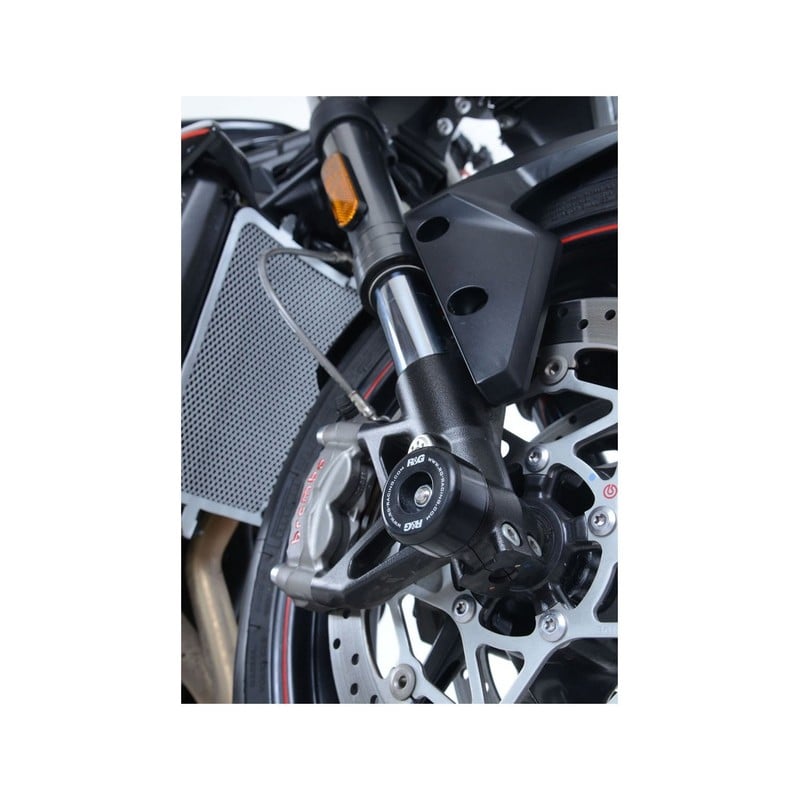 FP0198BK R&G protezioni perno forcella anteriore, Triumph Trident (660) '21- / Tiger 660 Sport '22-