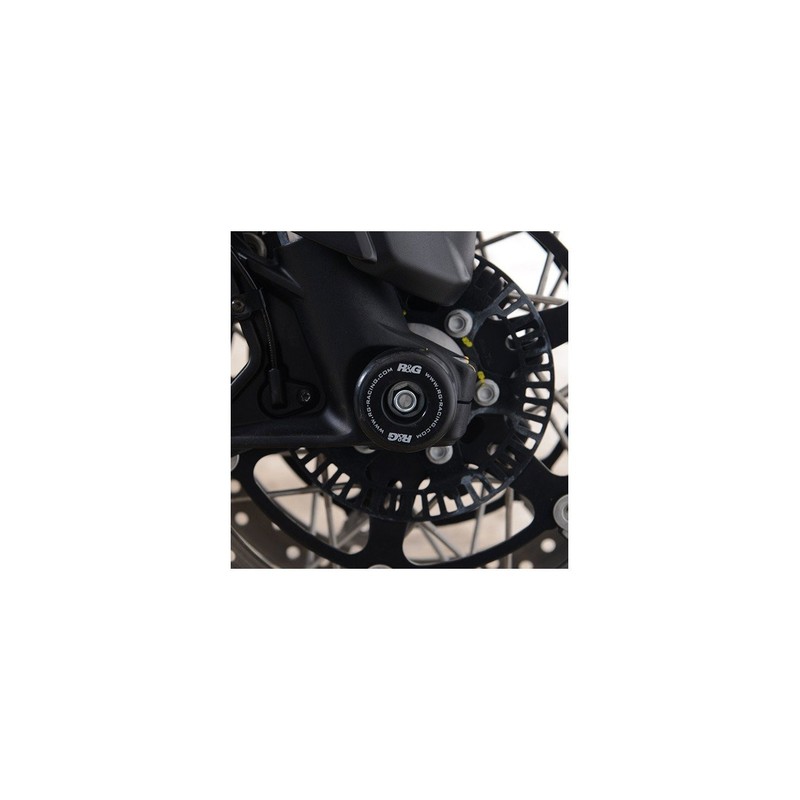 FP0250BK R&G protezioni perno forcella anteriore, Moto Guzzi V85TTMoto Guzzi V85 TT