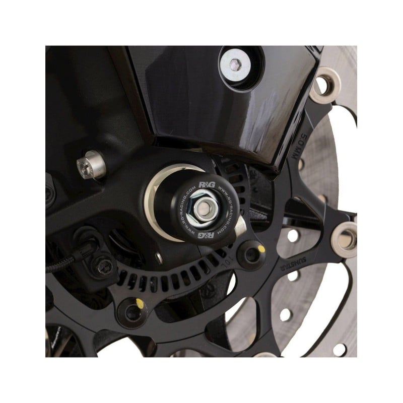 FP0253BK R&G protezioni perno forcella anteriore, Suzuki Hayabusa '21-Suzuki Hayabusa 2021