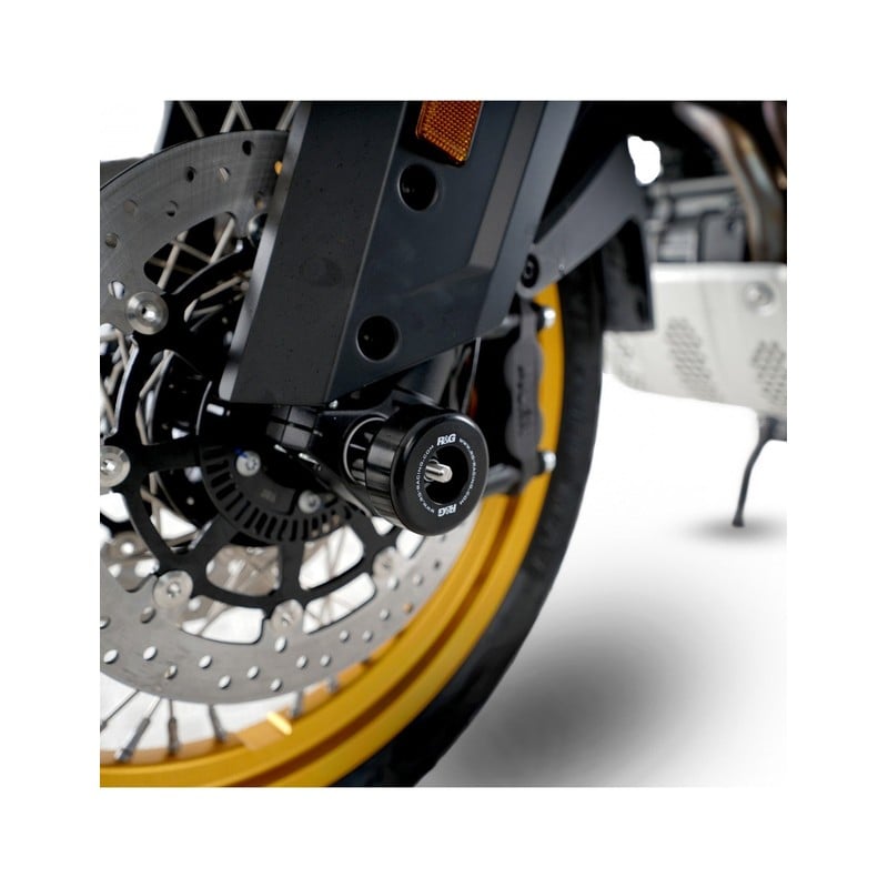 FP0267OR R&G protezioni perno forcella anteriore, Husqvarna Norden 901 '22- / KTM 890 SMT '23- / CFM