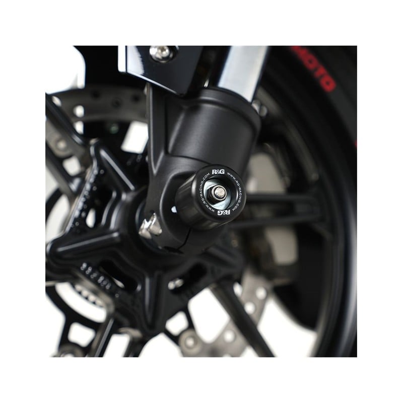 FP0268BK R&G protezioni perno forcella anteriore, KTM RC390/200/125 '22- / 125 Duke '24KTM 390 RC 20