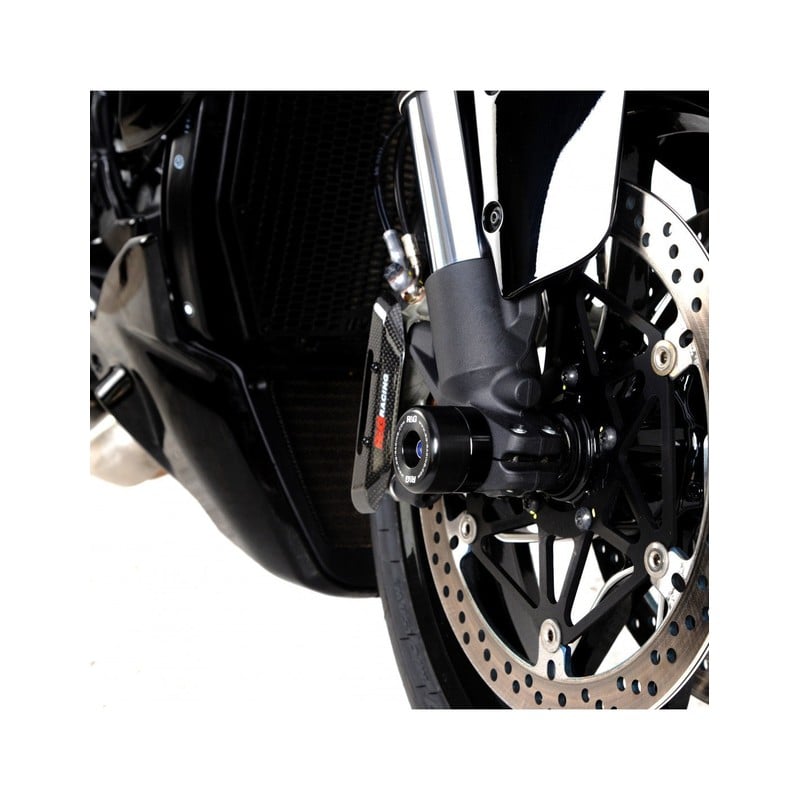 FP0276BK R&G protezioni perno forcella anteriore, Ducati V4 Diavel '23-Ducati Diavel V4 2023